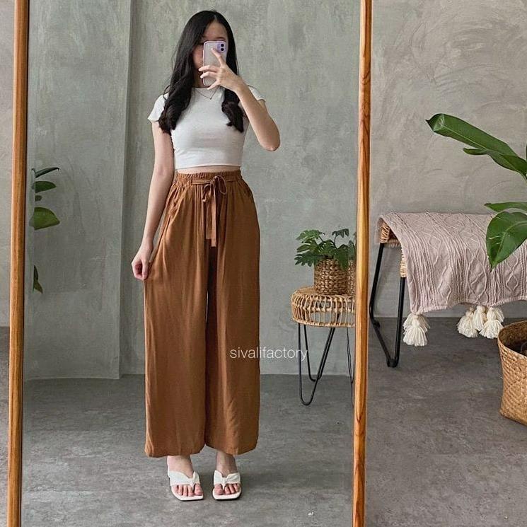 BF.26Au22ᶻ ▫ CELANA KULOT LINEN ANGEL PREMIUM, CELANA UNIQLO