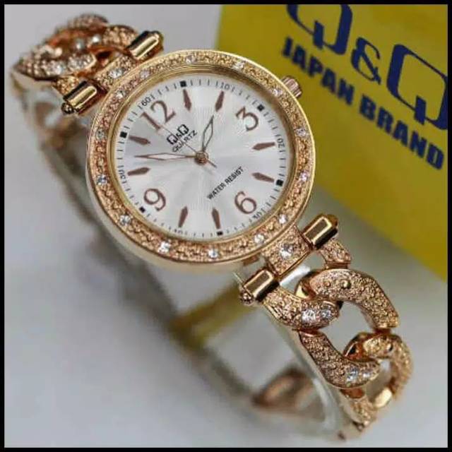 Jam Tangan Wanita Q&amp;Q QnQ QQ F539 F539J Original