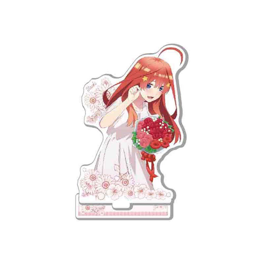 Lanfy Anime The Quintessential Quintuplets Fashion Fans Hadiah Meja Gadis Dekorasi Mainan Koleksi Model Desktop Standing Kartu Nakano Ichika Figure Model Mainan Akrilik Stand Figure