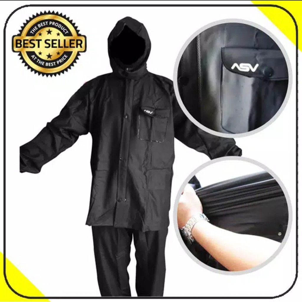 Jas Hujan ASV - Raincoat Mantel Hujan ASV Asli Original Rubber Karet Anti Rembes 100%