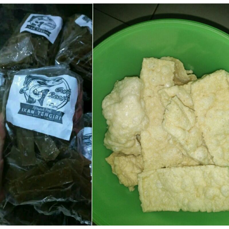 Kerupuk poli ikan tengiri/krupuk lemmak/krupuk gurih/krupuk renyah/camilan ringan khas madura