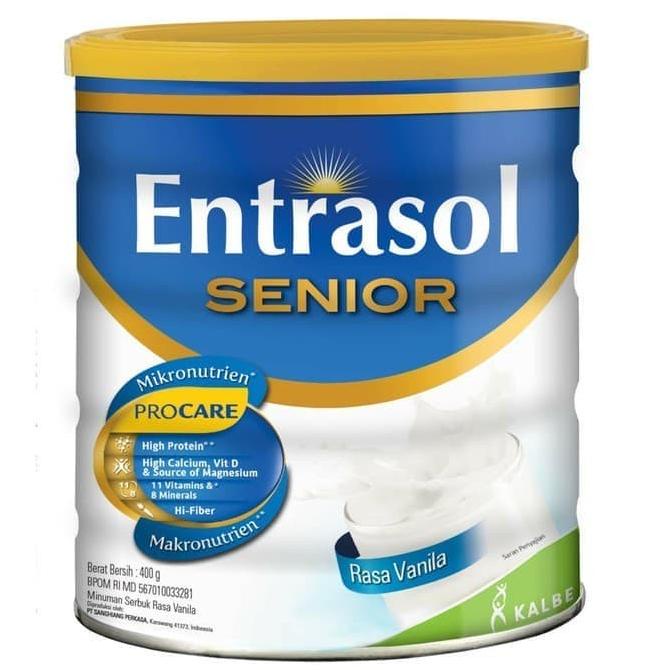 

[COD] Susu Dewasa Entrasol Senior Vanila 400gr [COD]