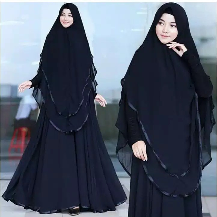 mafaria syari / gamis syari-black
