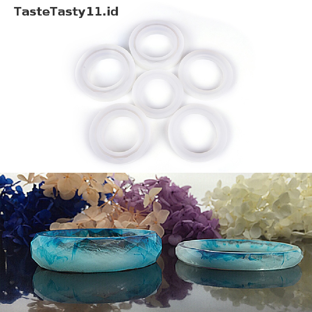 1x Cetakan Gelang Resin Bahan Silikon Untuk Membuat Perhiasan