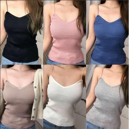 Godiva96 - TANKTOP KAMISOL RIB / TANK TOP ATASAN WANITA MEDAN