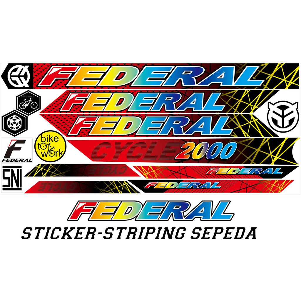 ALL DECAL SEPEDA FEDERAL