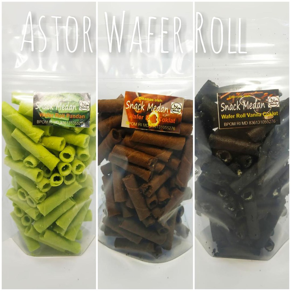 

Snack Astor Wafer Roll Stick 125gr Stik Coklat Oreo Pandan Aneka Cemila Enak dan Gurih Medan