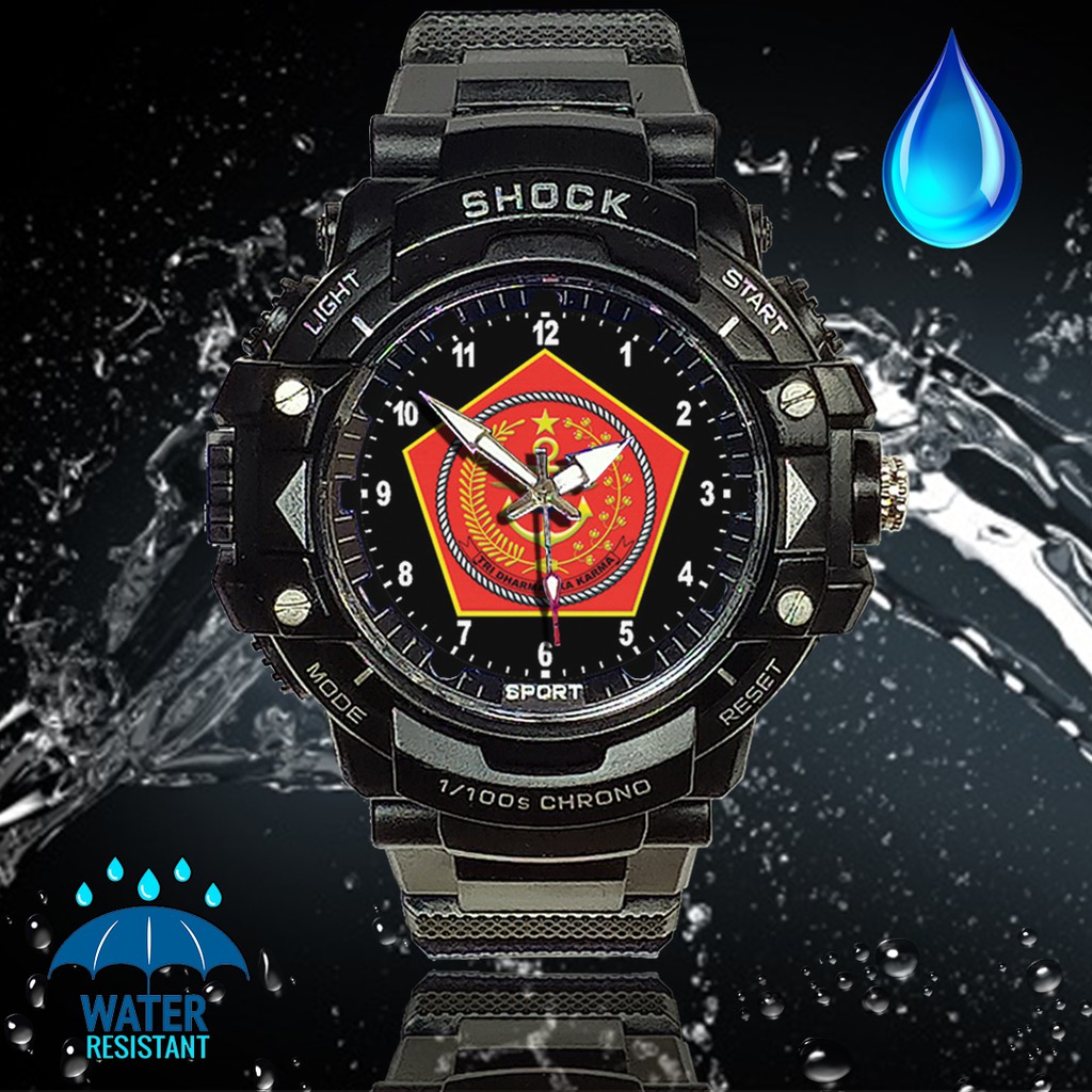 (JOS GANDOS BOS) Jam Tangan LOGO MABES TNI - 003 (Exclusive)