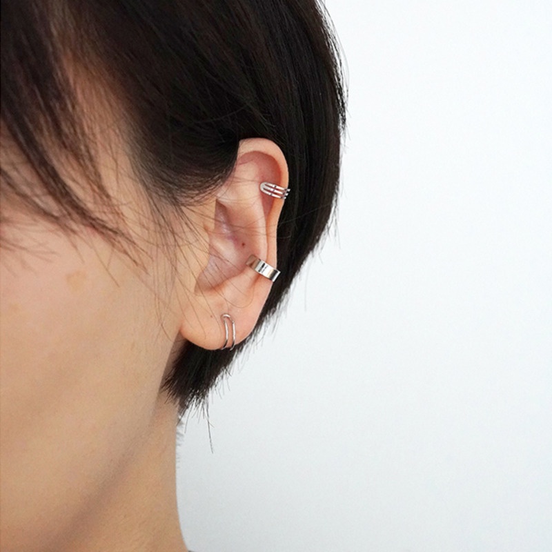 Three-piece Earrings Ear Bone Clip Accessories Temperament Korean Simple Personality Trendy