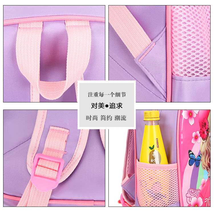 SUNEIGHT Tas Ransel Sekolah Anak Kartun Karakter Little Girl - B306