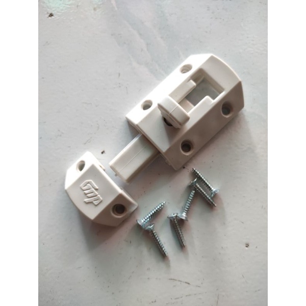 Jual Grendel Slot Plastik Pvc Grendel Pintu Kamar Mandi Shopee Indonesia