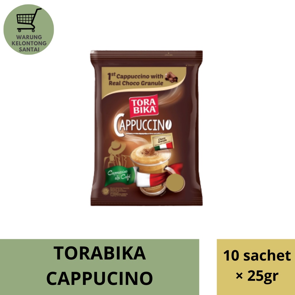 

TORABIKA Cappucino 10 × 25gr | Kopi TORABIKA Cappucino 10 Sachet / 1 Renceng