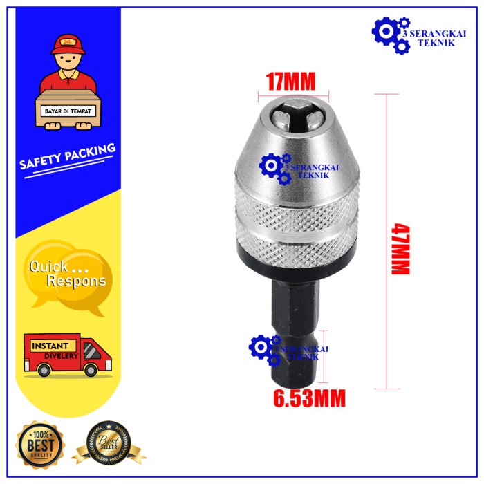 Mata Bor Drill Chuck Bit Quick Change 1/4 Hex Shank
