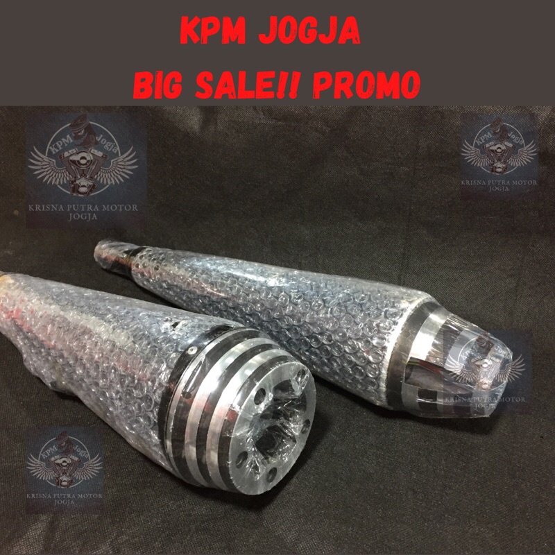 Knalpot Silencer Japstyle Custom Thunder Megapro Scorpio