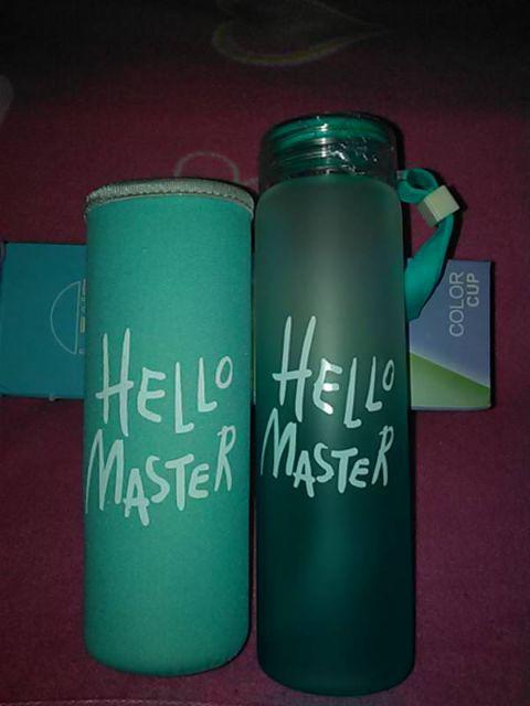 Hot Promo Botol Minum Hello Master + Free Sarung (480ml)
