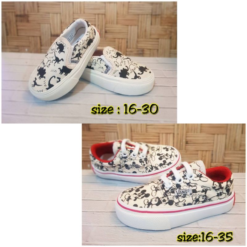 OBRAL SEPATU ANAK KECIL VANS KARTOON KIDS (16-35) IMPORT QUALITY