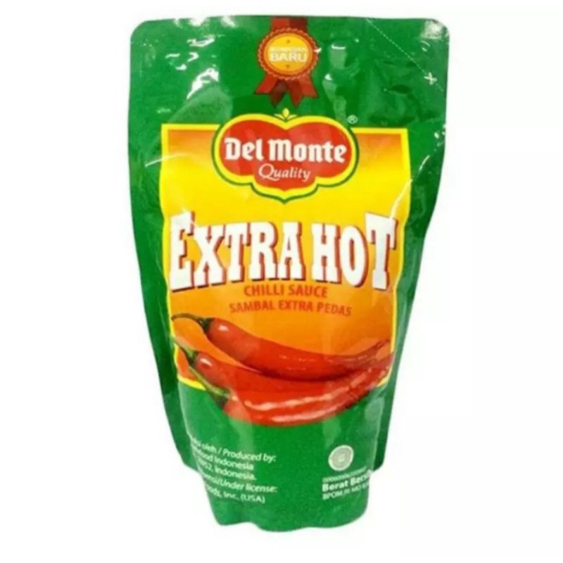 

Del monte saus chili extra hot pouch 1kg