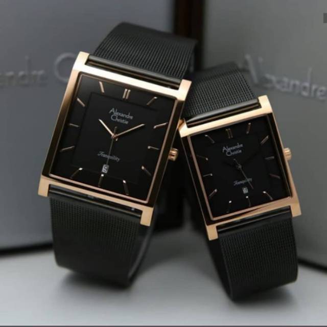 JAM TANGAN ALEXANDRE CHRISTIE COUPLE AC 8629 ORIGINAL