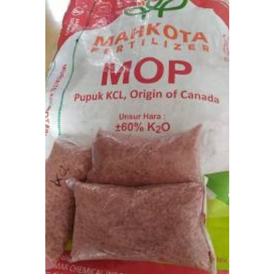 PUPUK KCL MAHKOTA (REPACK 1 KG) untuk perkuat batang tanaman