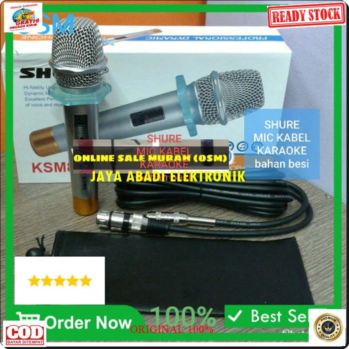 G106 SHURE MIC KABEL KARAOKE LEGENDARY DYNAMIC MIKROPON MIK MICROPHONE CARDIOID MIKROPHONE MEETING METING CABLE VOKAL ARTIS VOCAL AUDIO SOUND BEST SISTEM PROFESIONAL PRO PENGERAS SUARA HIFI METAL FULL BESI SUARA SENSITIF MC PIDATO SEMINAR CERAMAH ACARA LE