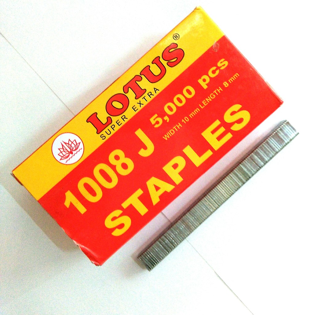 

Lotus Isi Staples gun 8mm / Refill Staples tembak