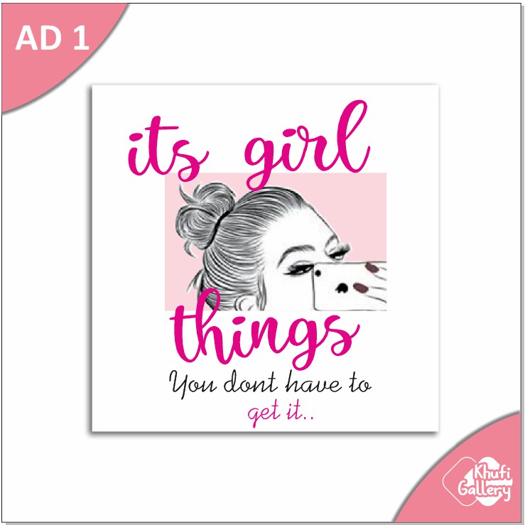 Khufi Gallery Hiasan Dinding mackup wanita