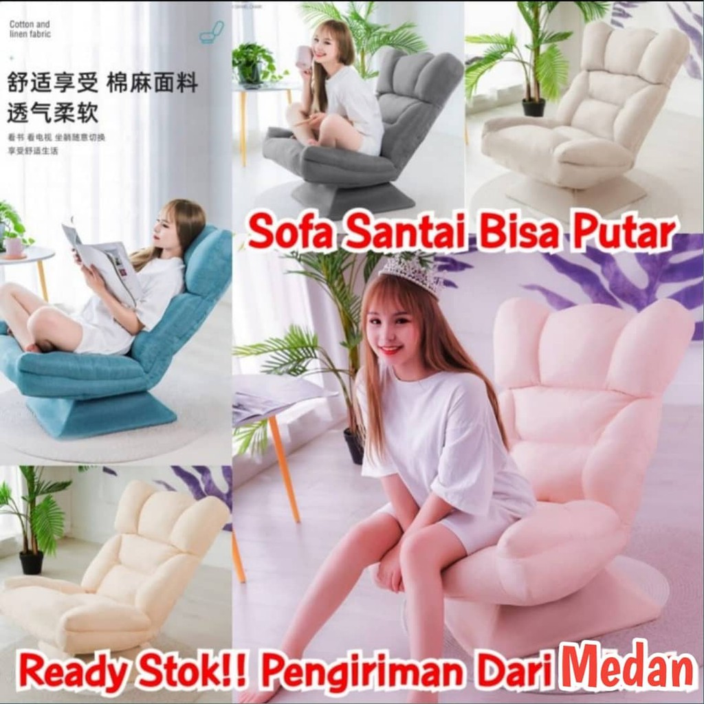 Sofa Salon Spa Menicure Sofa Nonton Sofa Santai Kursi Malas Bisa Putar