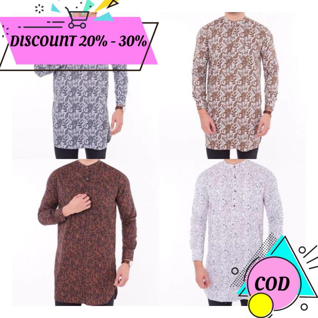 (BAYAR DITEMPAT) KURTA PRIA PAKISTAN BATIK PREMIUM AA383