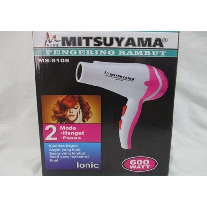 MS-5105 Hair Dryer MITSUYAMA/Pengering Rambut 2 Mode Hangat &amp; Panas ***TOP