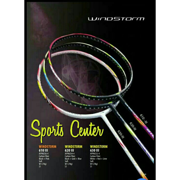 NEW  Raket Badminton Lining Windstorm 620 III / 620III / 620 gen III