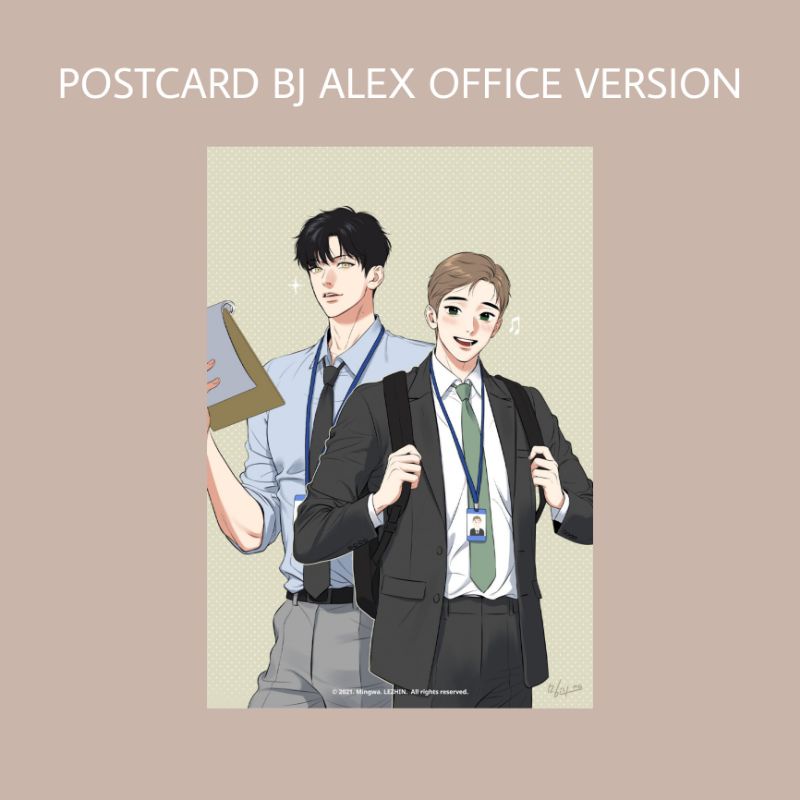 POSTCARD BJ ALEX OFFICE VERSION BL YAOI MANHWA