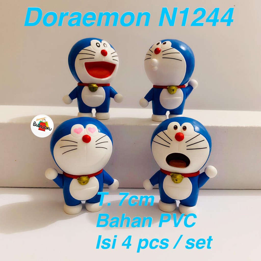 Doraemon Figure Toys / Mainan Anak / Hiasan Kue Ultah / Figure Set