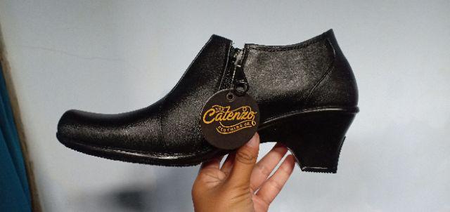 Sepatu Formal / Pantofel / Kerja Wanita Kulit Hitam Catenzo Us 025 Ori