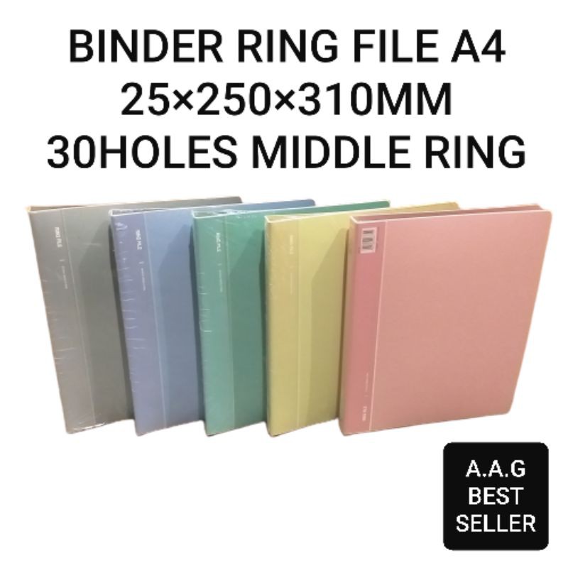 

BINDER RING FILE A425×250×310MM 30HOLES MIDDLE RING