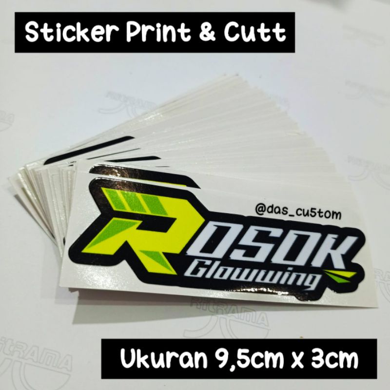 sticker printing ROSOK GLOWWING