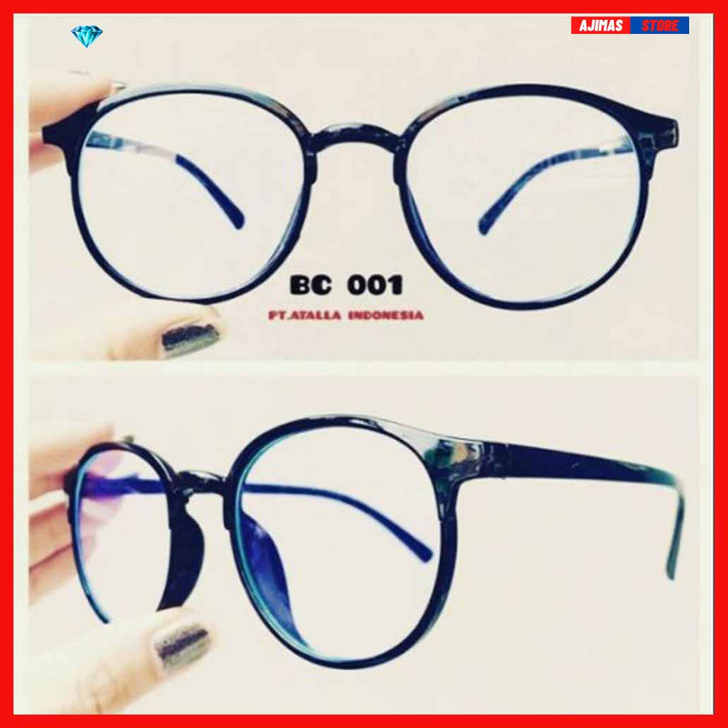 KACAMATA MINUS RADIASI KOMPUTER BULAT OVAL LENSA BLUERAY LENSA MINUS KACAMATA KOREA