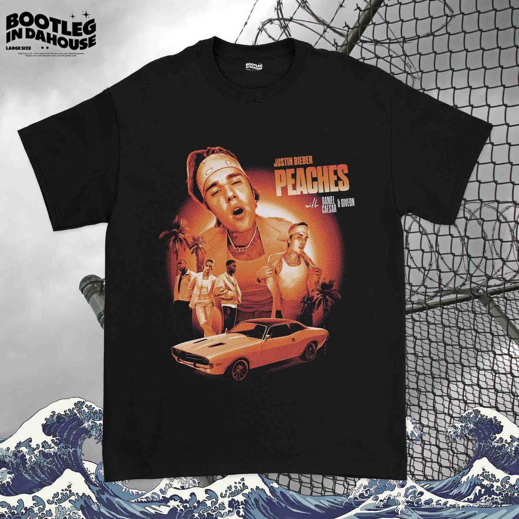 Kaos Justin Bieber Peaches | Baju Justin Bieber | T-shirt Justin Bieber