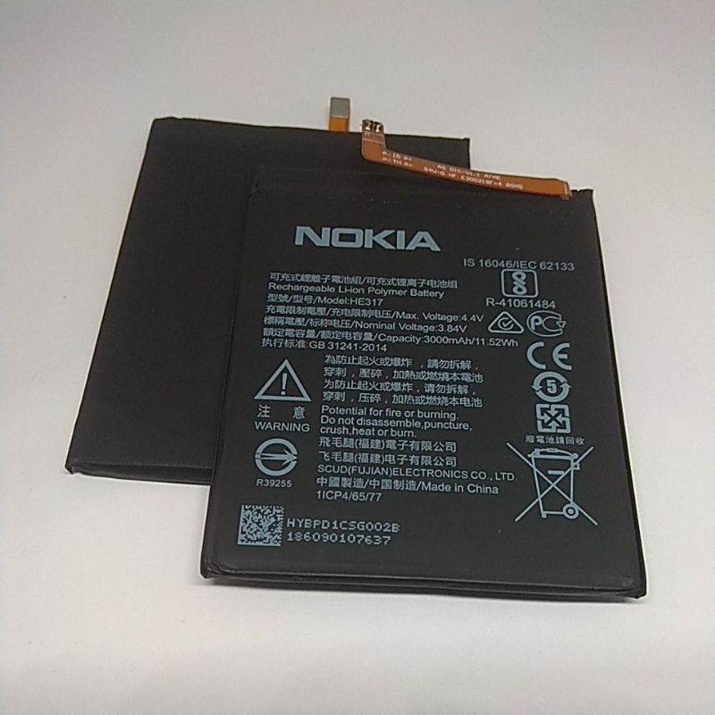 BATERAI BATRE NOKIA 6 HE317 ORIGINAL