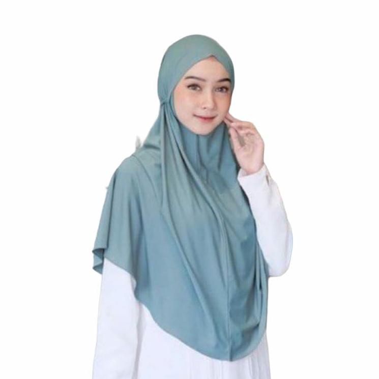 【ORI】 Hijab Bergo Jersey Tali Instan Jersey Premium /jilbab khimar simple maryam ZAKIA grosir