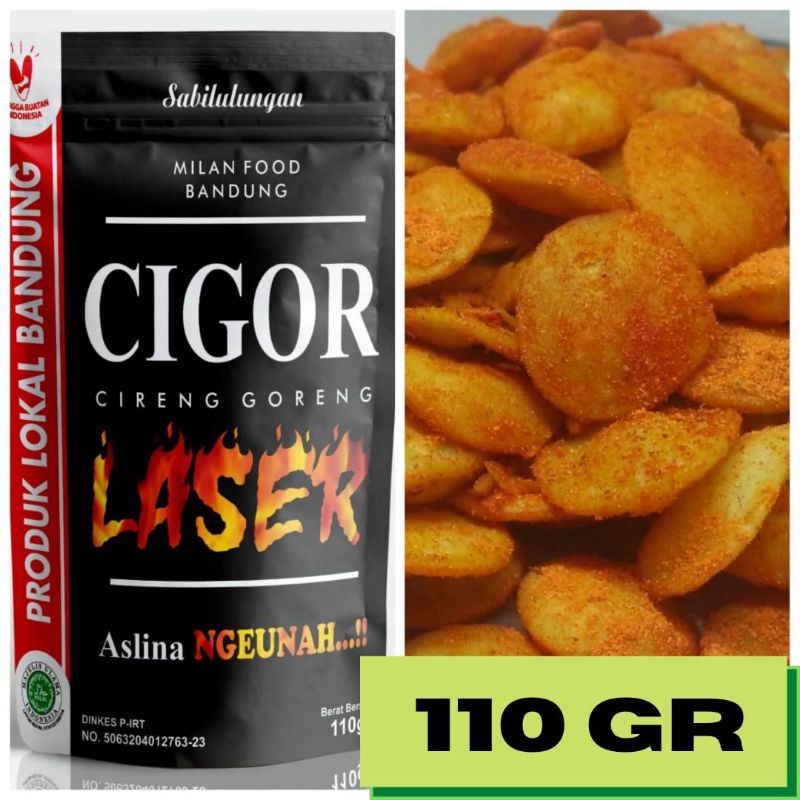 

Makanan Ringan Milan Food bandung-Cigor laser 110 gr -bebas ongkir