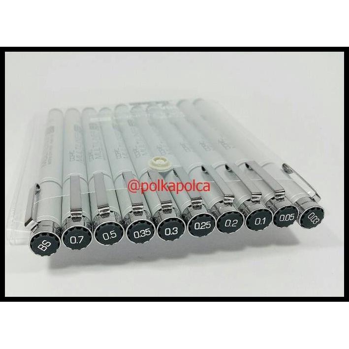 

Copic Multiliner Black 1 Set 10 Ukuran