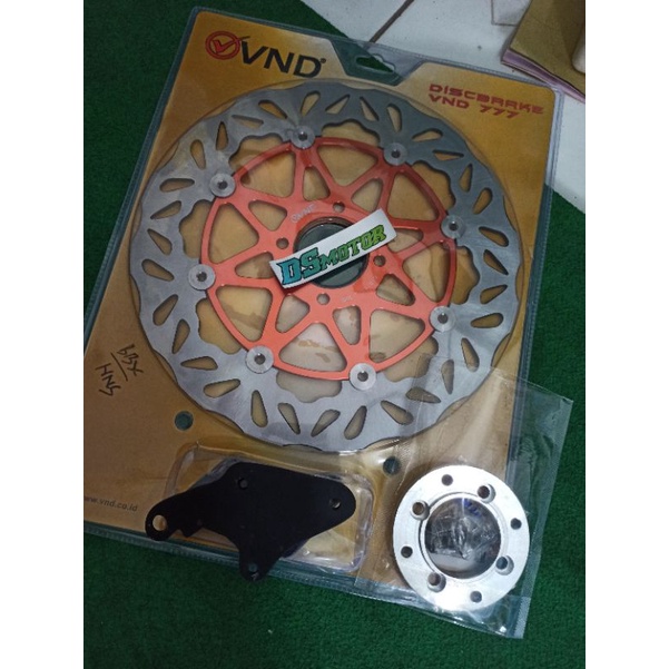 disc piringan cakram VND model PSM Moto1 floating TDR 300mm set adaptor plendes dan breket dudukan k