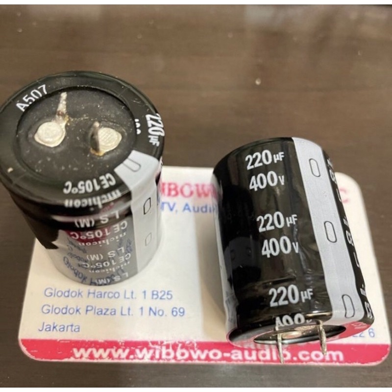 capacitor elco 220uf 400v elko 220uf 400volt