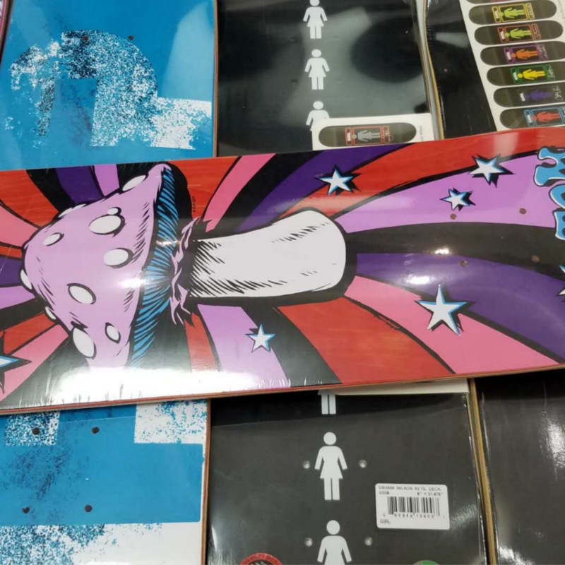 Gadis flip SKATEBOARD DECK 31 * 8laksel Double Goyang 27cm SKATEBOARD Maple Kanada Ditekan Dingin Celup Papan Soket Kaki Dalam