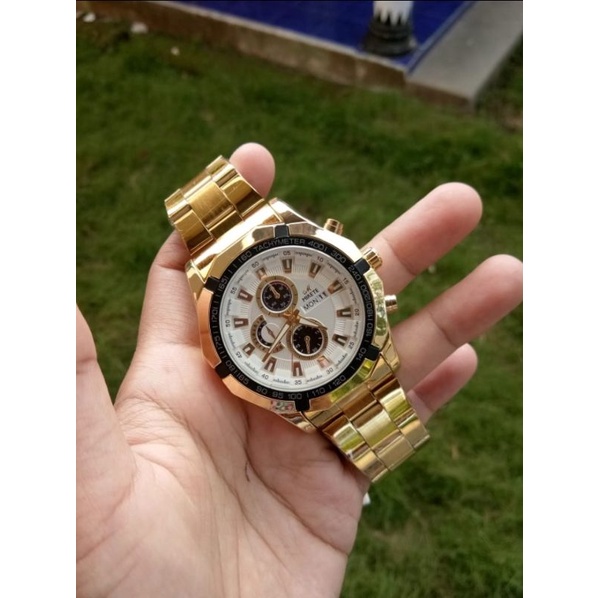 jam rantai mirete gold cowok