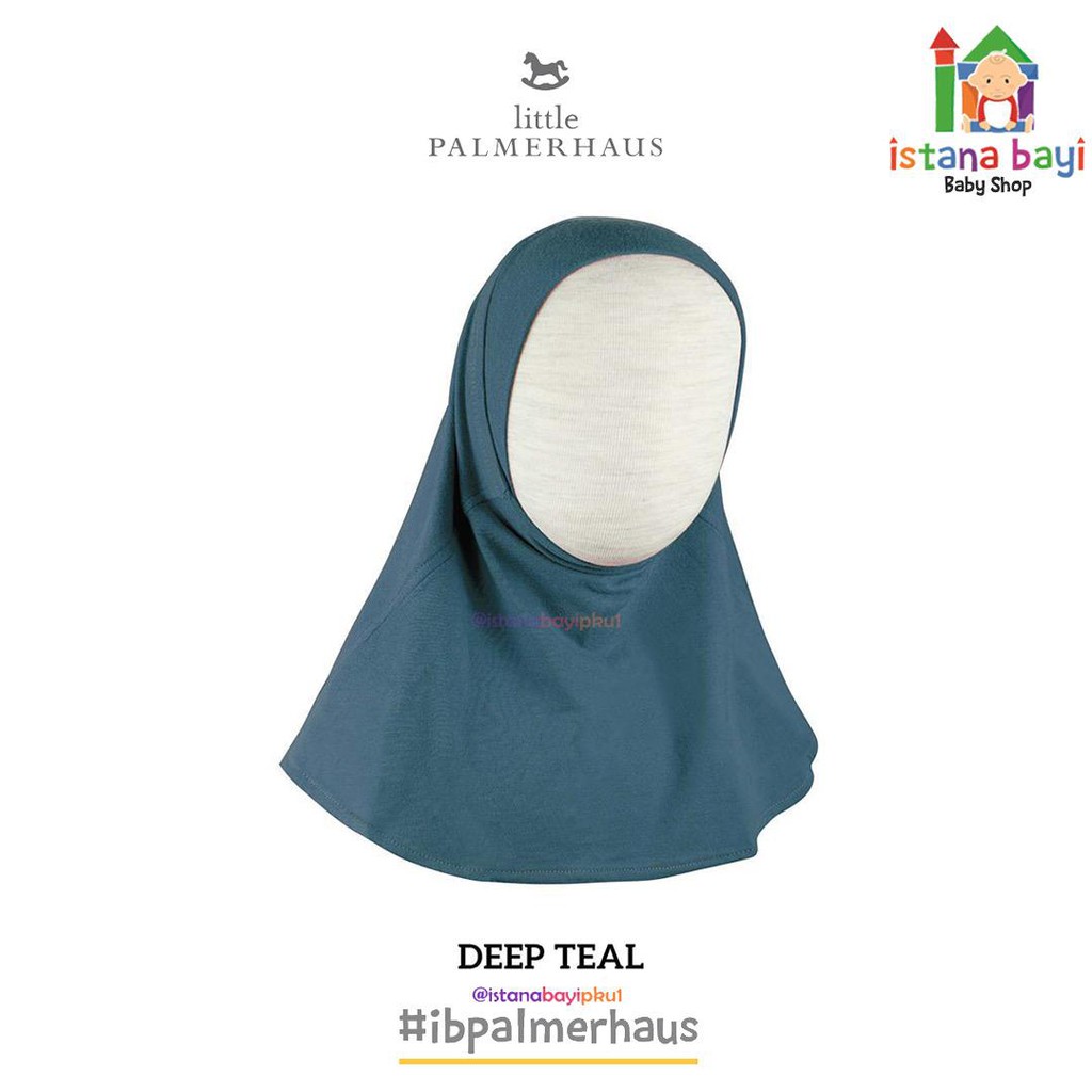 Little Palmerhaus INSTANT HIJAB ( Xs 0-2 Y) ( S 2-4 Y)- Hijab bayi Best Seller-Deep Teal