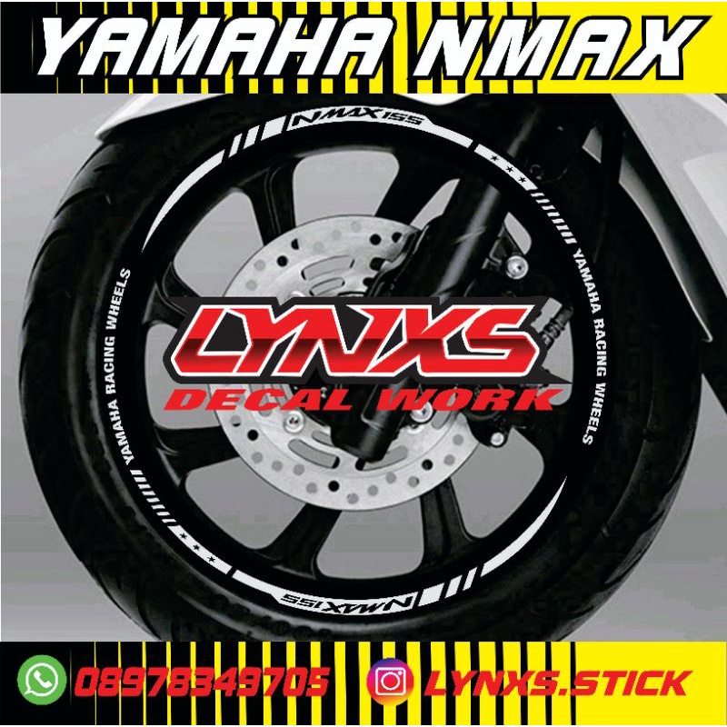cutting Lis velg Yamaha nmax fullset