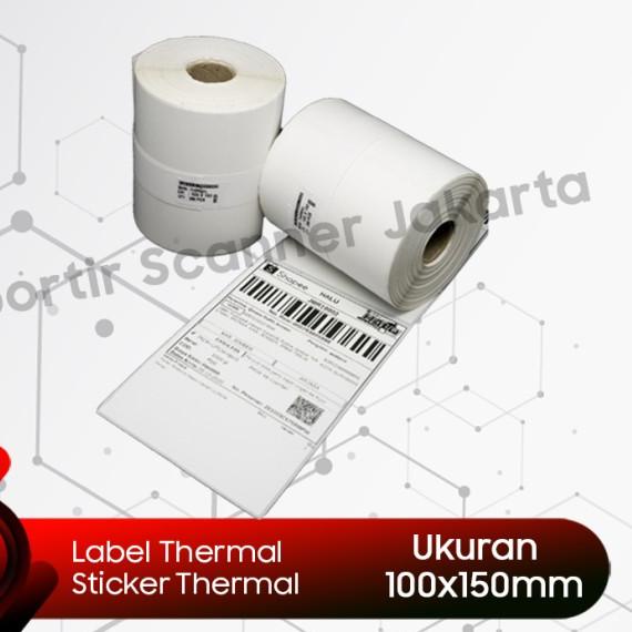 

✰ Kertas Label Bare STIKER Thermal 100 x 150 mm - ISI 250PCS - ISI 200PCS ✯