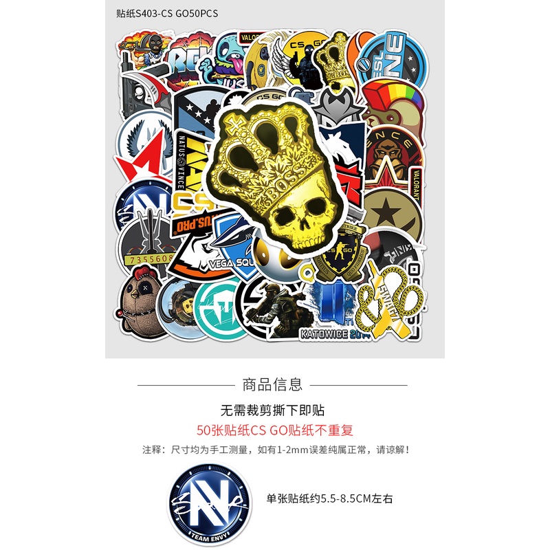 Zhang CS PERGI grafiti stiker permainan pribadi stiker DIY skateboard air Piala bagasi stiker