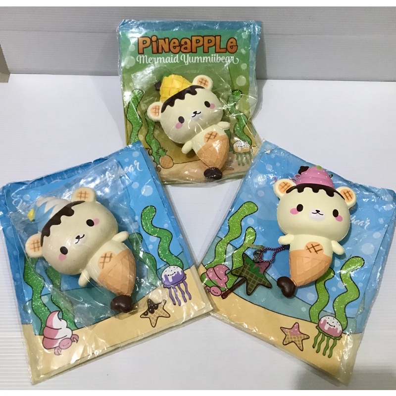 ⚠️BANTING HARGA⚠️ Squishy Mermaid Yummibear (blueberry, nanas, strawberry) ORGINIAL